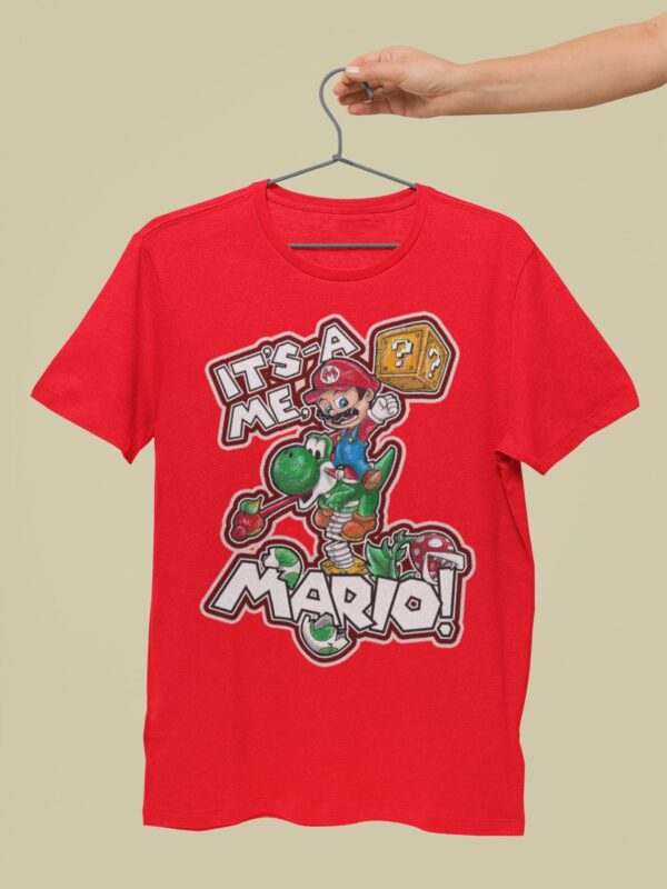 It’s Mario Youth T-Shirt - Image 3