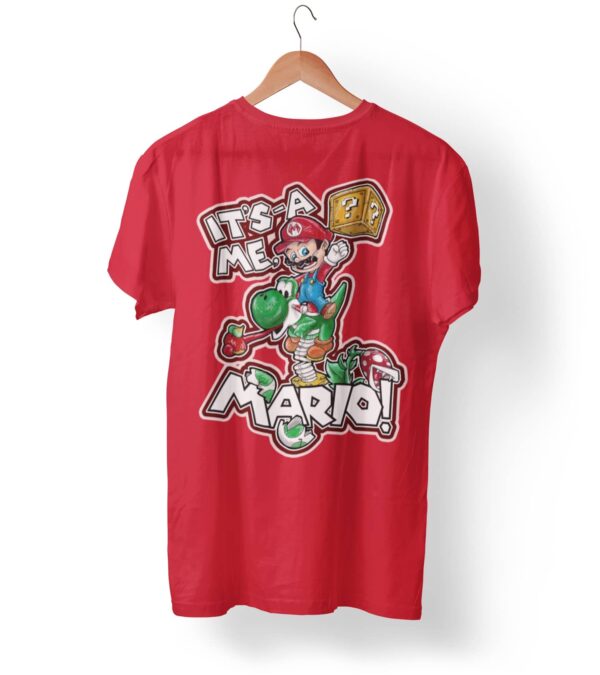 DKC-Adult T-Shirt - Heather Red - Mario